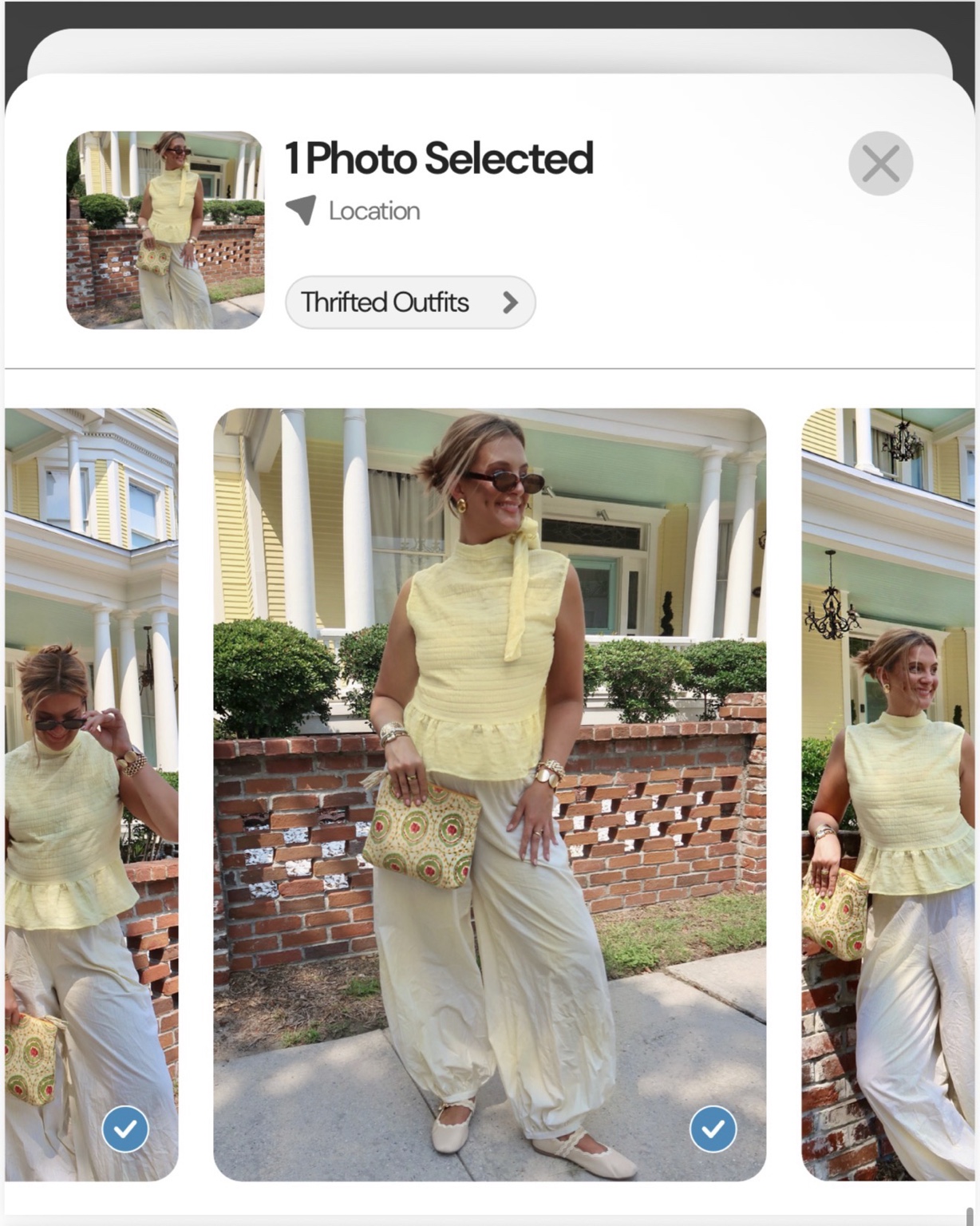 Thrifted yellow look